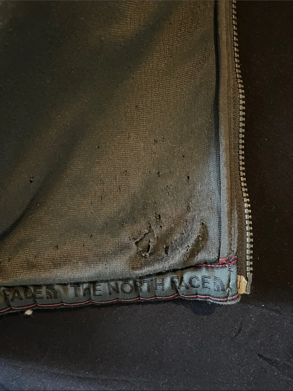 The North Face Men's Dark Green Full-Zip Fleece Jacket
